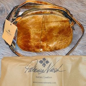 Patricia Nash Chania Italian Leather Bronze